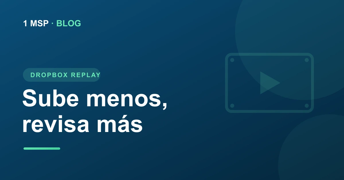 Dropbox Replay: revisión de video cuadro por cuadro